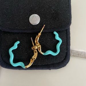 Missoma turquoise and gold hoops. New with tags never worn